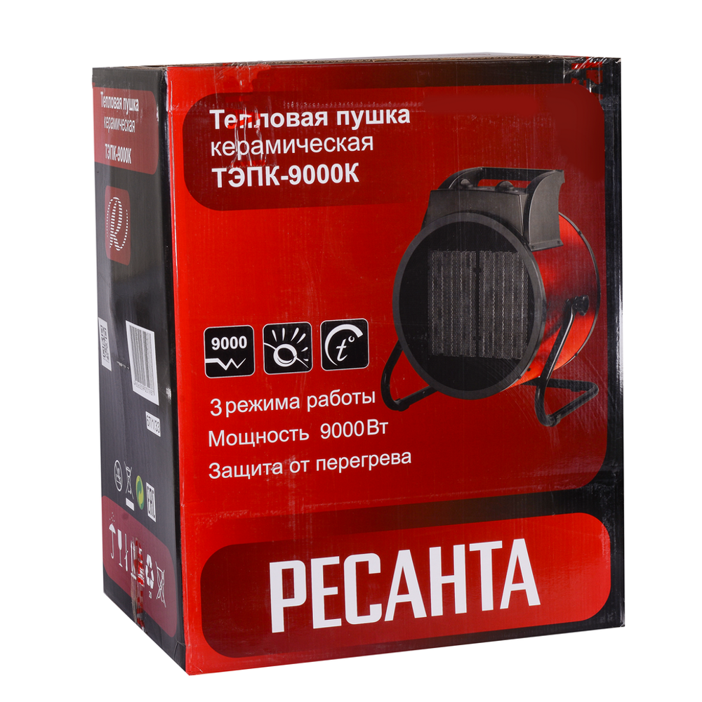 Электрическая теплопушка РЕСАНТА ТЭПК-9000К - [9 кВт / 380В]