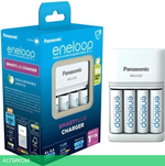 Аккумулятор с зарядным устройством Panasonic Eneloop BQ-CC55/4xBK-3MCDE Smart&Quick (K-KJ55MCD40E )