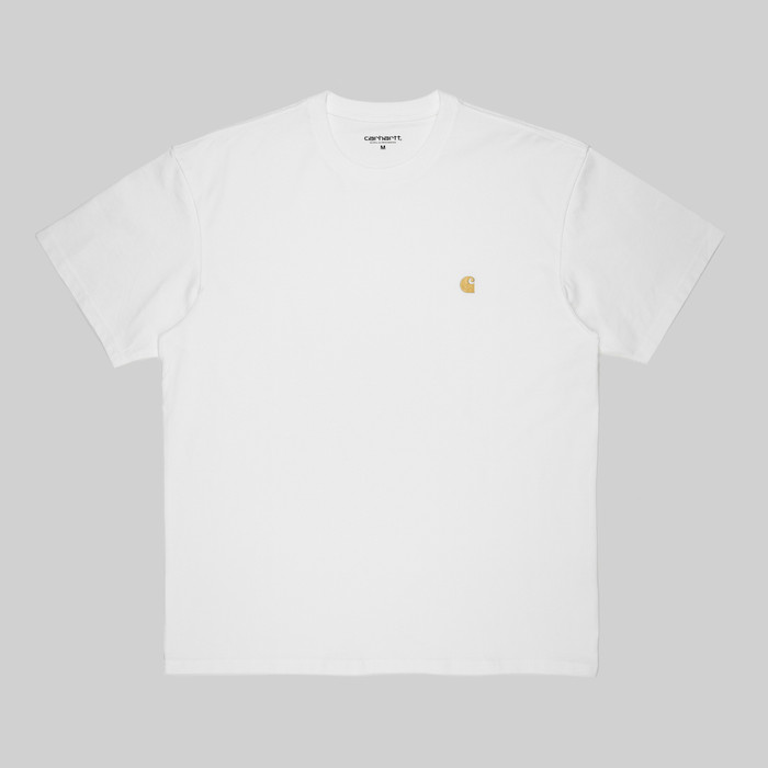 Футболка мужская Carhartt WIP Chase артикул:I026391_white - купить в магазине Дайс