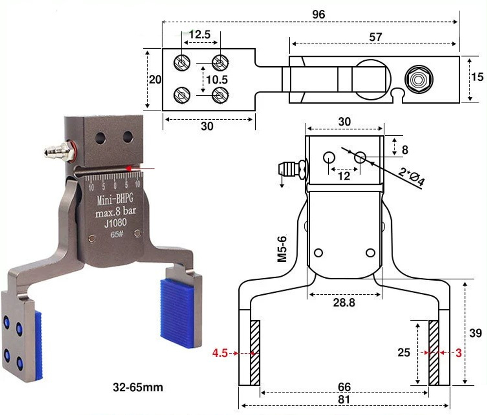 Mini-bhpg-65#[clamping range 34-65mm]