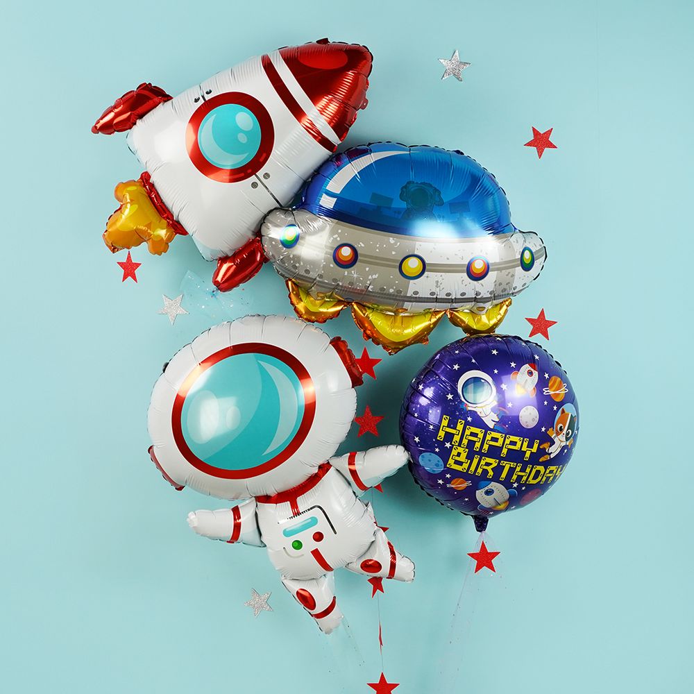 Шар (33''/84 см) Фигура, Космонавт, 1 шт.