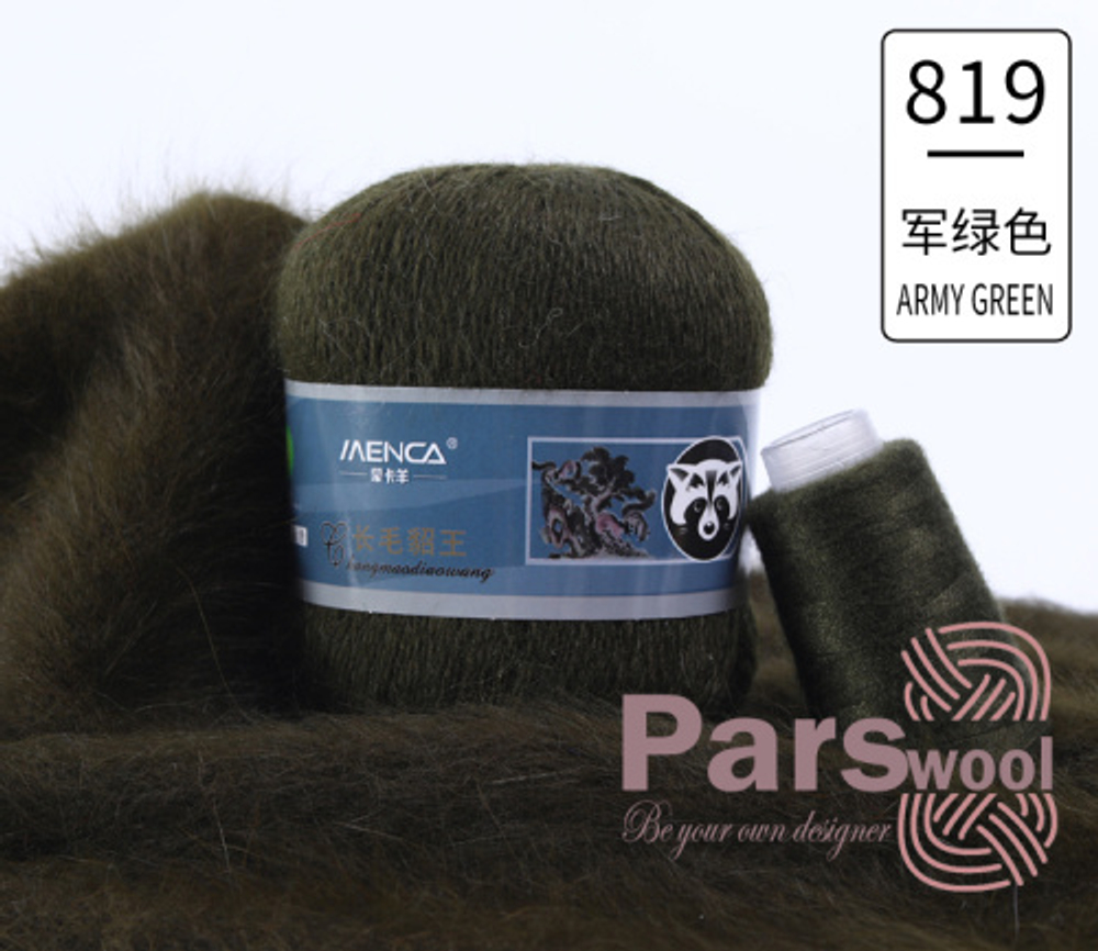 Пряжа Mink Wool (пух норки с синей этикеткой), 50г, 350м, 90%пух норки,10%полиамид (цена за 1 шт)