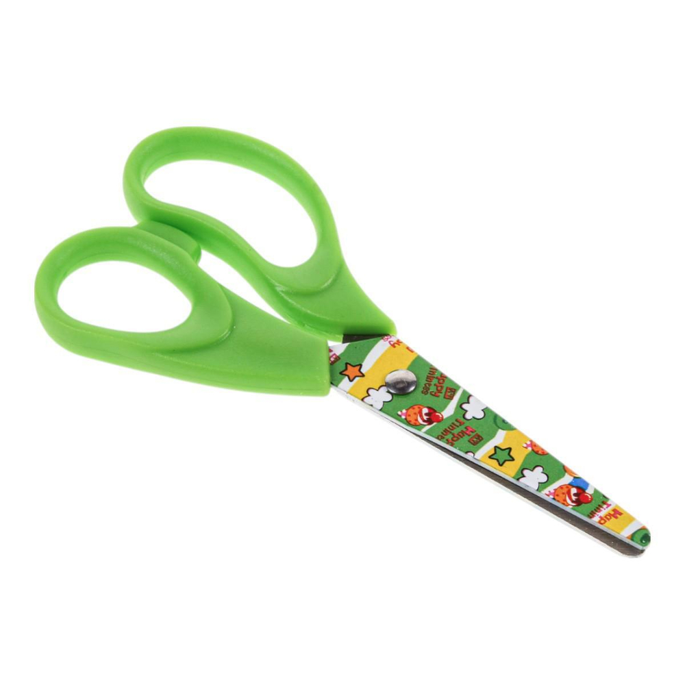 Ножницы детские, 13,5см, цветное лезвие, 3 цвета микс