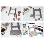 Паста (масса) для моделирования и лепки JOVI, отвердевающая, 250 г, серая, 83G