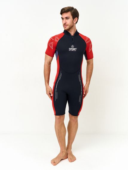 Гидрокостюм Sargan Nero Shorty 2.0 men 2 мм черно-красный