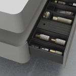 Тумба с раковиной Vincea Caprise 120 VMC-4CA120MLG/VCB-4CA120MWLG светло-серый матовый