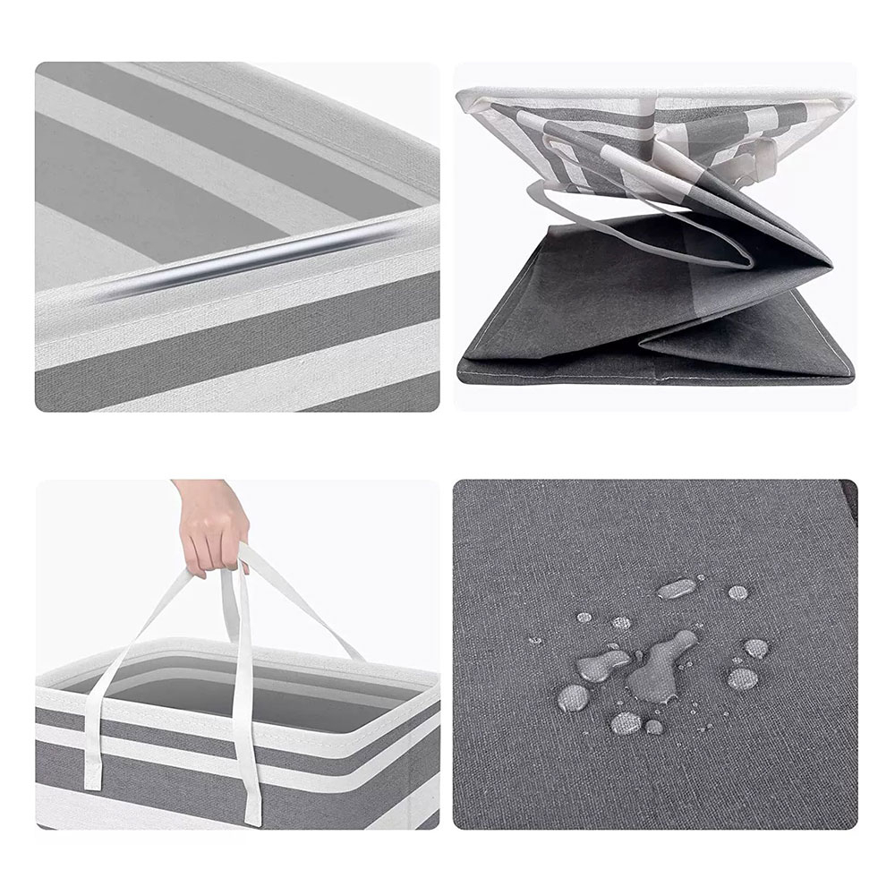 Корзина тканевая для белья и хранения с ручками, NNOSVV06