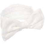 Повязка на голову косметическая «ДАЙМОНД РУШ», бантик, цвет белый, пудровый, небесный и лиловый, 20*7см (ZIP пакет)