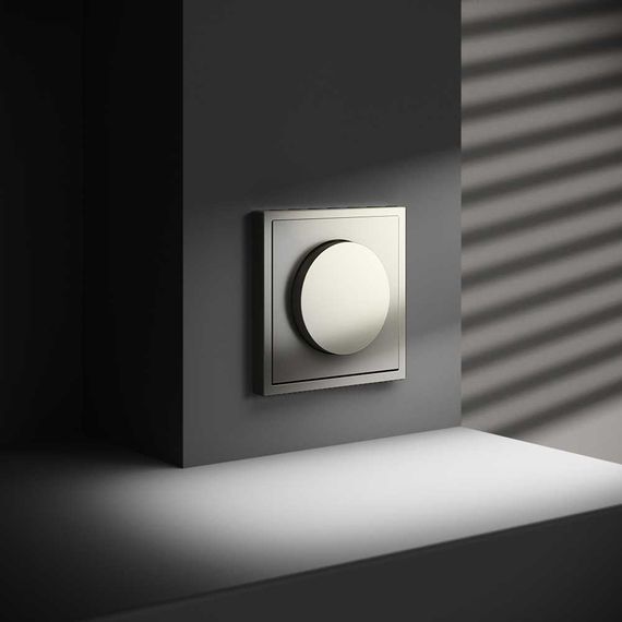 Светорегулятор встраиваемый Voltum S70 поворотно-нажимной 600 Вт, (шелк) VLS070304