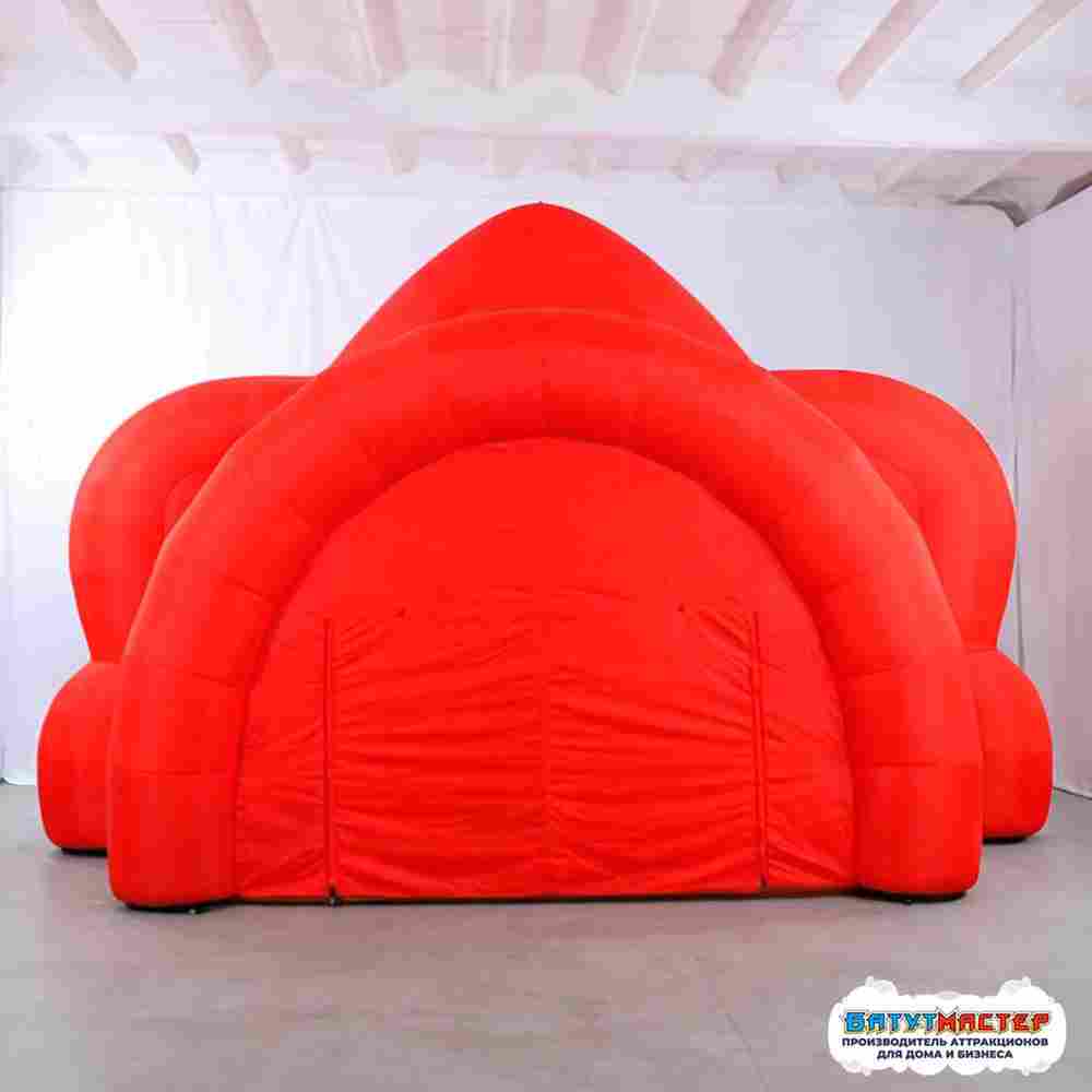 Надувная концертная сцена хохлома «Красный кокошник», 9×4,7×6 м