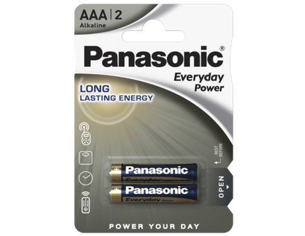 Батарейки Panasonic Everyday Power AAA щелочные 2 шт