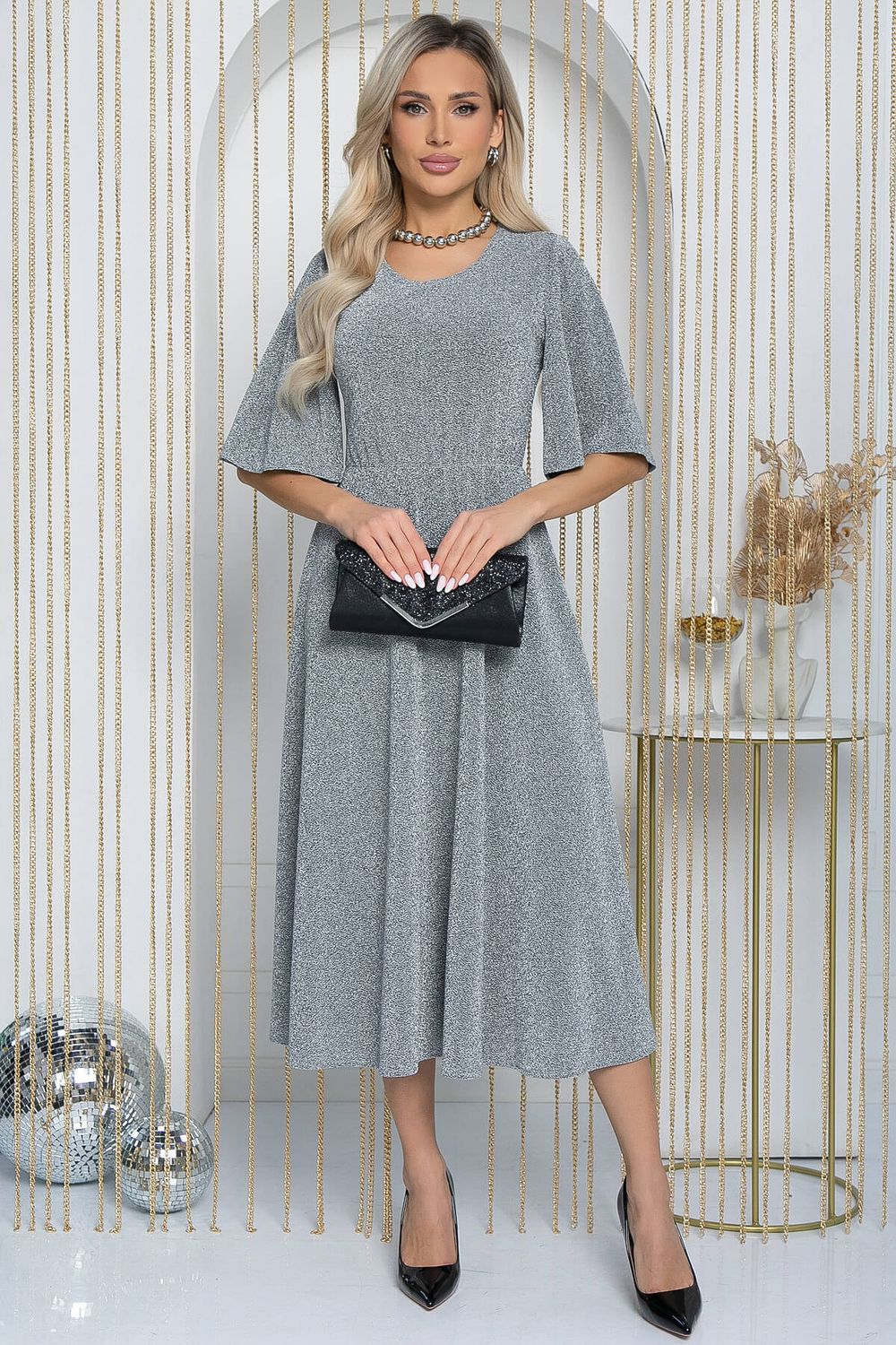 Платье Ирина (серебро) П11955 LT Collection