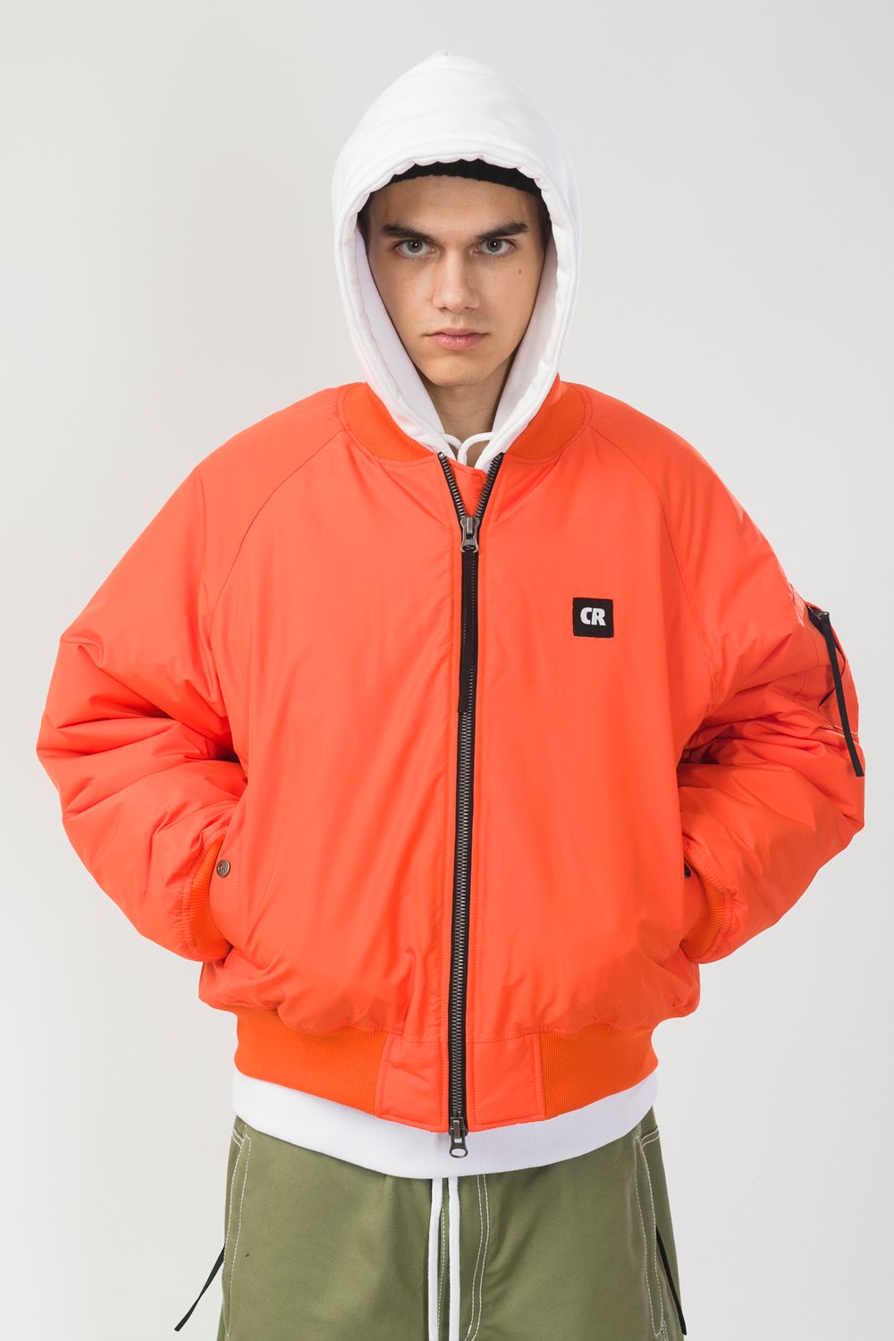 Бомбер CODERED Зимний Bomber Wide Оранжевая