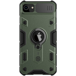 Противоударный чехол с кольцом и защитой камеры Nillkin CamShield Armor Case для iPhone SE 2020 / 7 / 8