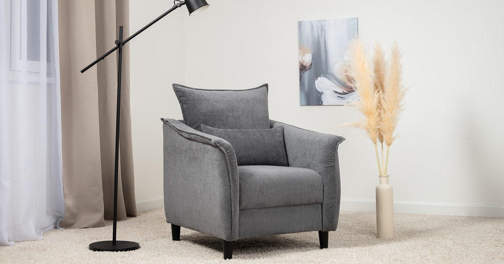 Берта кресло для отдыха (темно-серый)