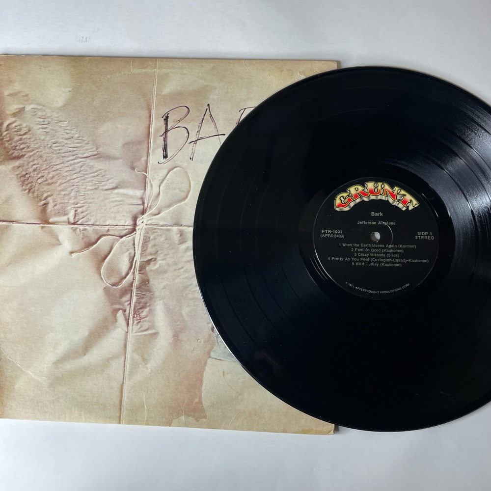 Винтажная виниловая пластинка LP Jefferson Airplane Bark (США 1971)