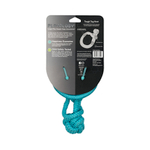 Playology жевательный канат TOUGH TUG KNOT для щенков 4-8 месяцев с ароматом арахиса, цвет голубой
