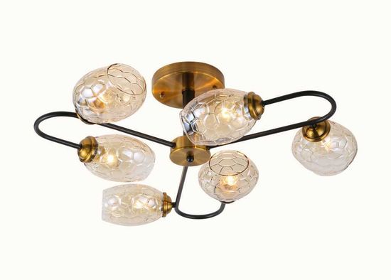 06749/6 BK+GOLD BRONZE (1) Люстра (RL)