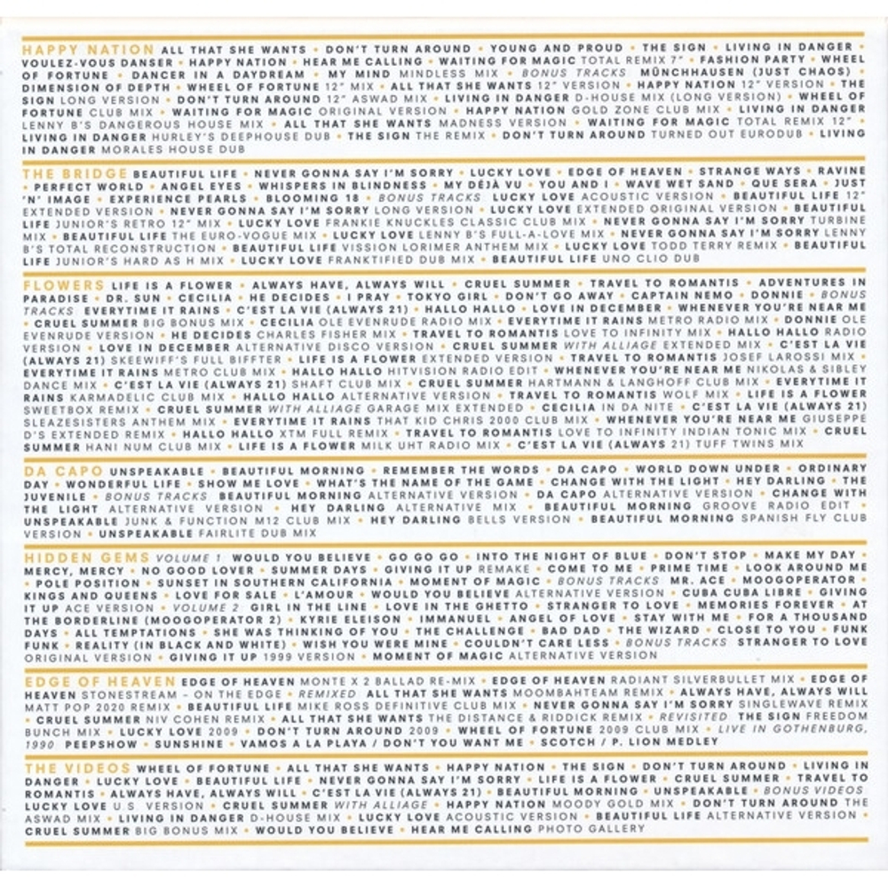 Ace Of Base / All That She Wants: The Classic Collection (Deluxe Edition)(11CD+DVD)