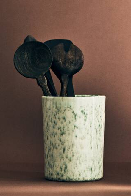 H&M HOME Подставка для ложек из керамики, зеленый