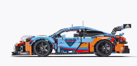 Конструктор Porsche 911 RSR BlueOrange 1680 деталей