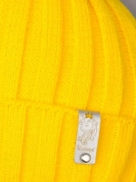 Шапка для девочки осенняя вязаная на завязках