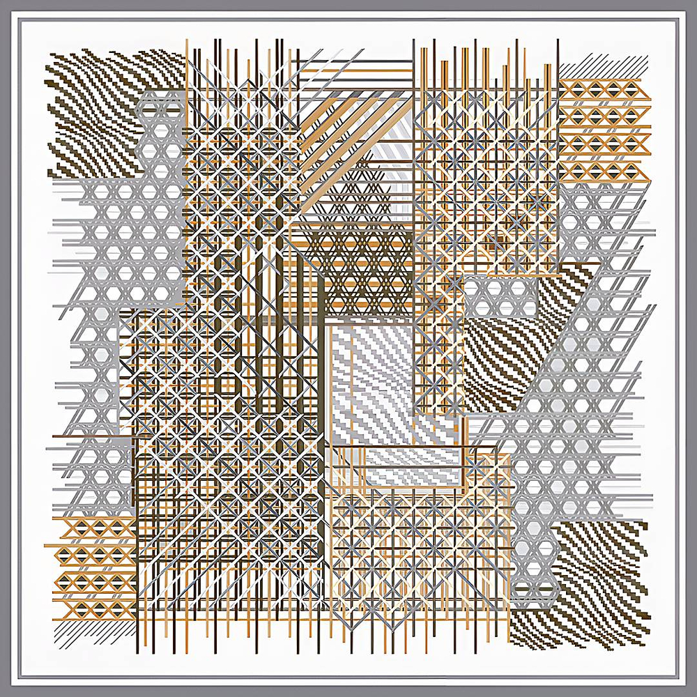 Платок двойной печати 106x106 см AV-BSD1031250422