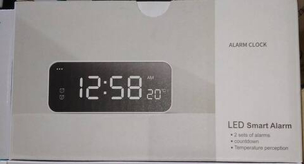 Электронные настольные светодиодные часы-будильник 2121