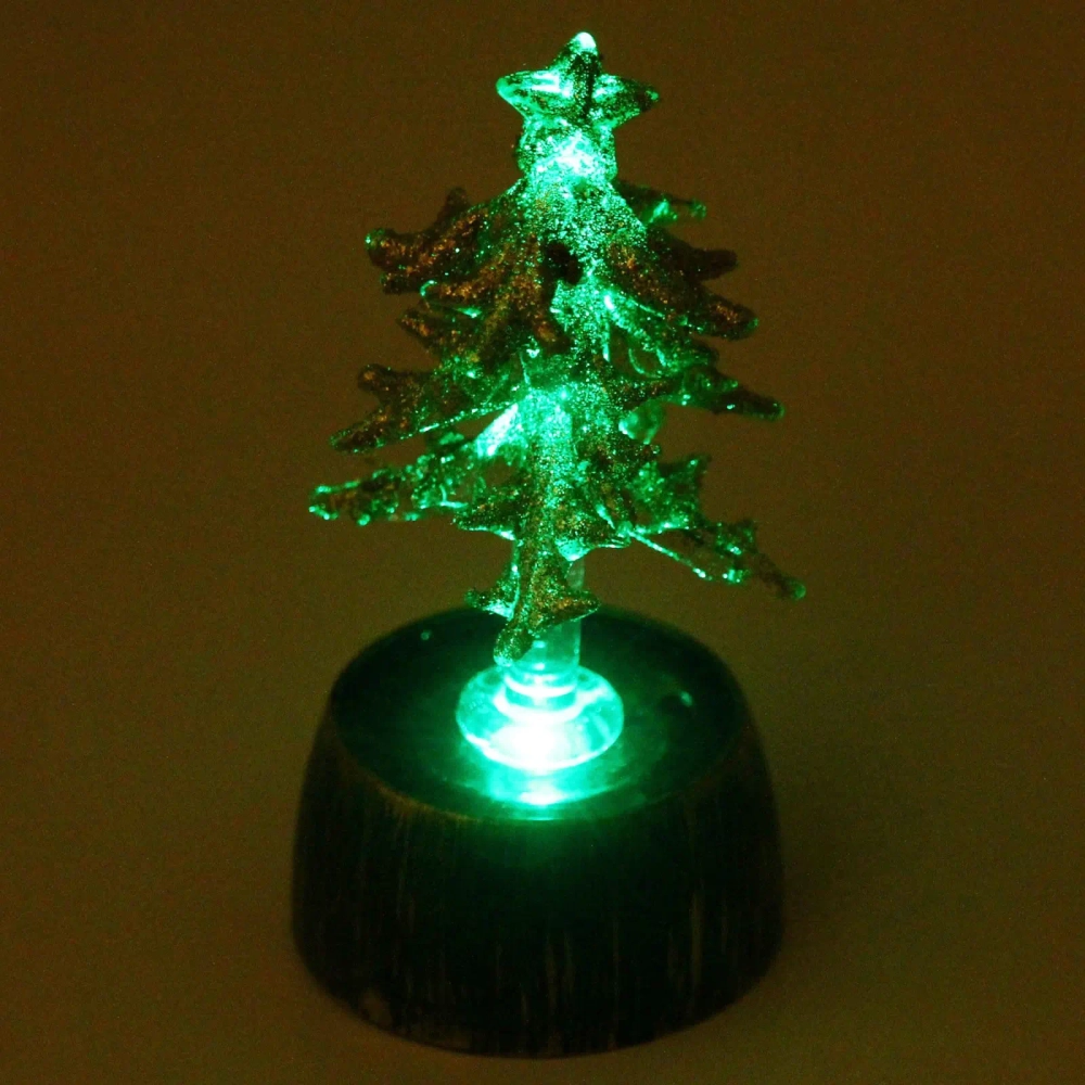 Фигурка с подсветкой «Елочка яркая красавица», 10 см