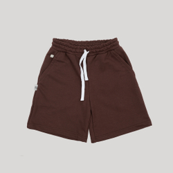 Wide Shorts LOGO French Roast