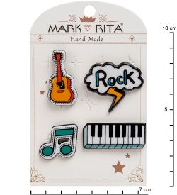 MR-104 Н-р брошей с цанговым зажимом бабочка «Рок-стиль» Mark Rita