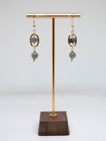 Серьги из лабрадора