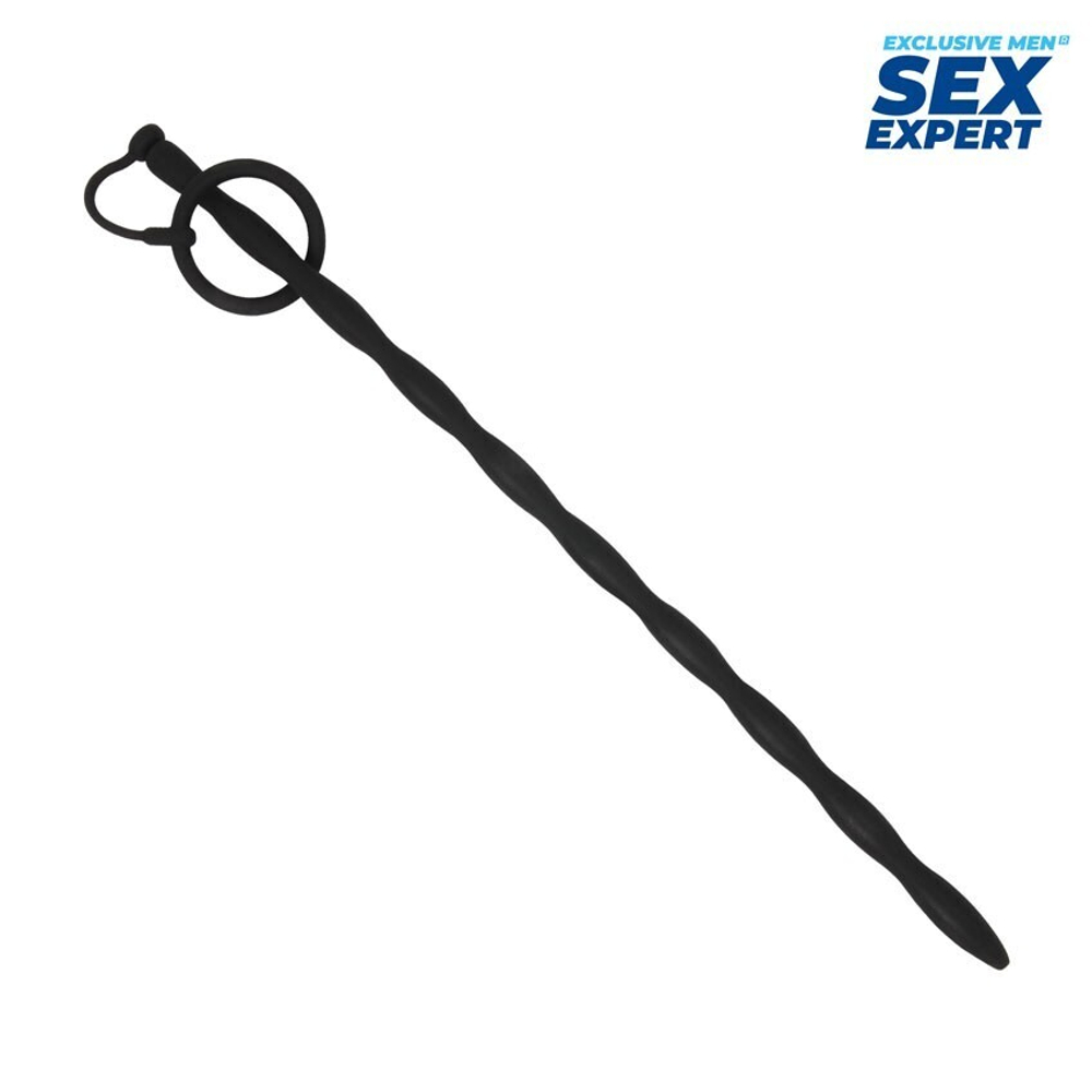 Черный стимулятор уретры Sex Expert (Цвет: черный)