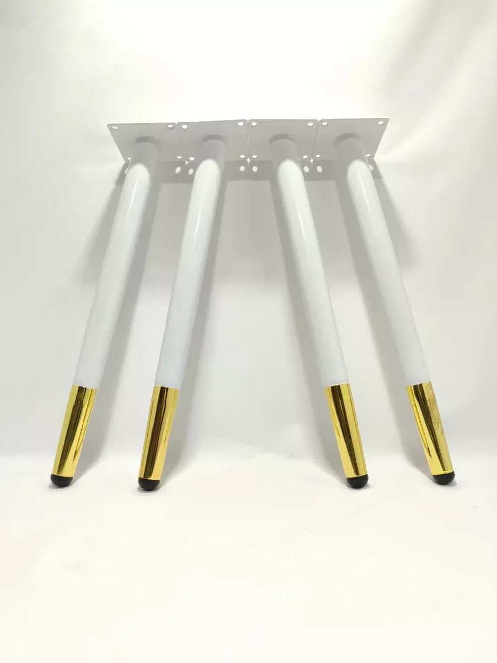 Ножки мебельные белые с золотом 400мм/4шт