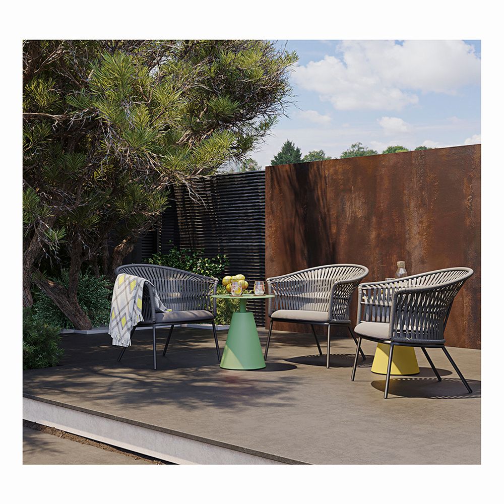 Столик кофейный Marius, Ø50 см, зеленый