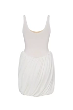 Платье с буфами мини