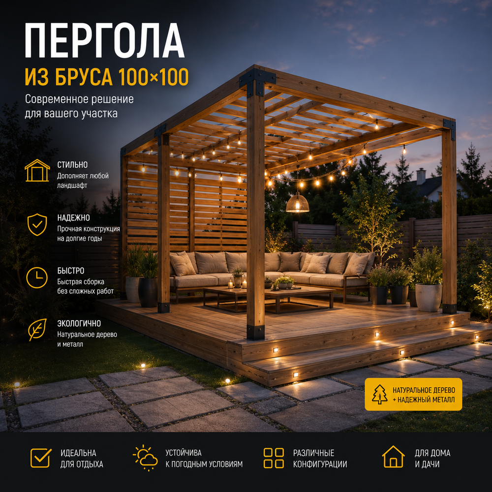 Коннектор угол (кронштейн) для бруса 100х100