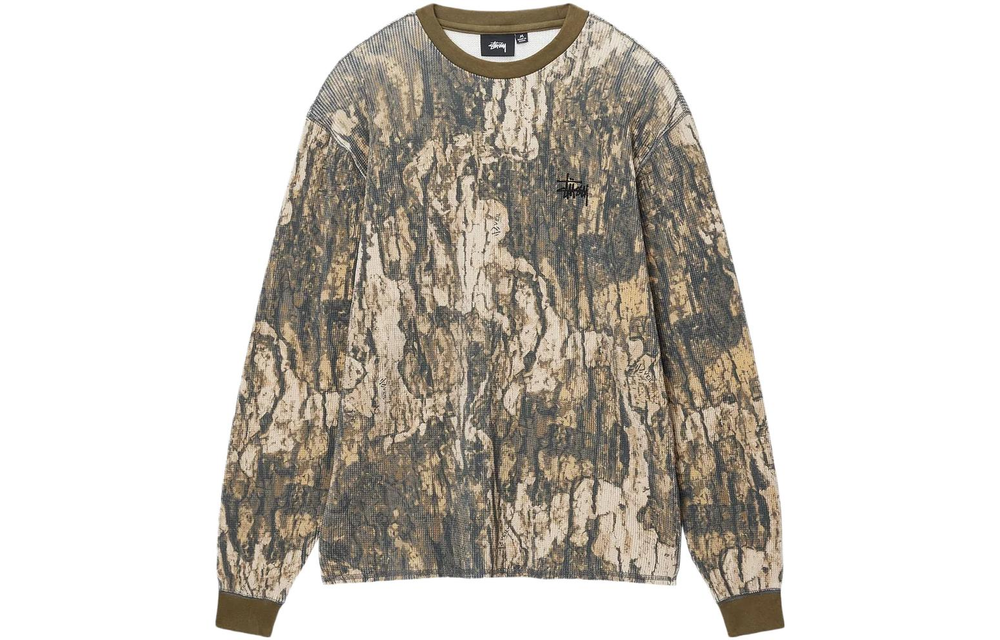 Толстовки Stussy FW23 KRYPTEK CAMO LS THERMAL T, 1140314