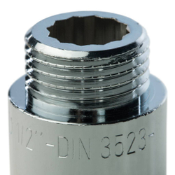 Удлинитель ВР/НР хромированный 1/2"X25