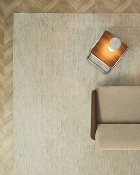 Бежевый шерстяной жаккардовый ковер Calira 230 x 160 см