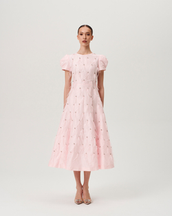 Платье Pavlova (Павлова) ШШ, с выш., c рук., розовое