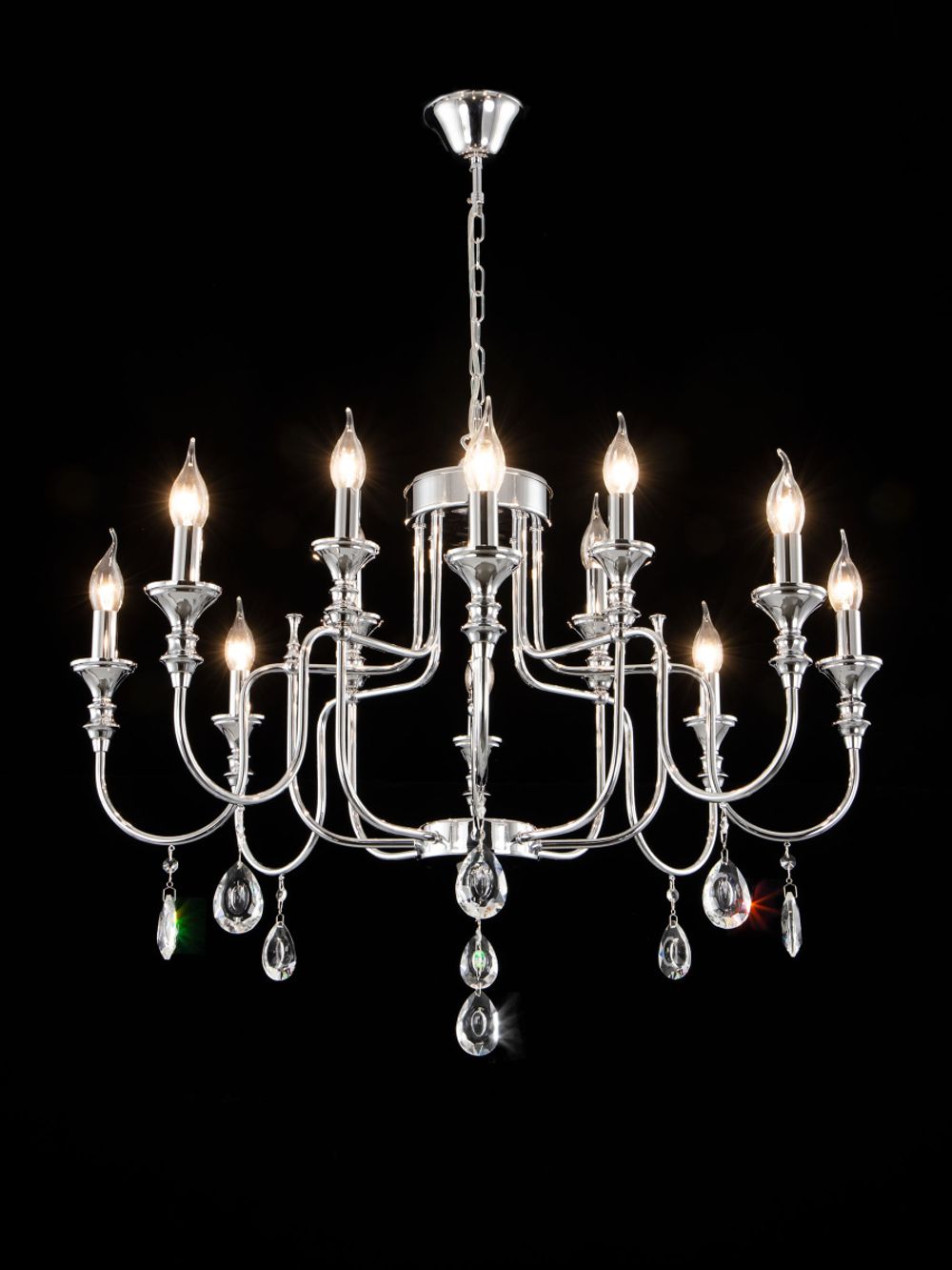 Citilux Рига CL437221 Люстра подвесная Хром