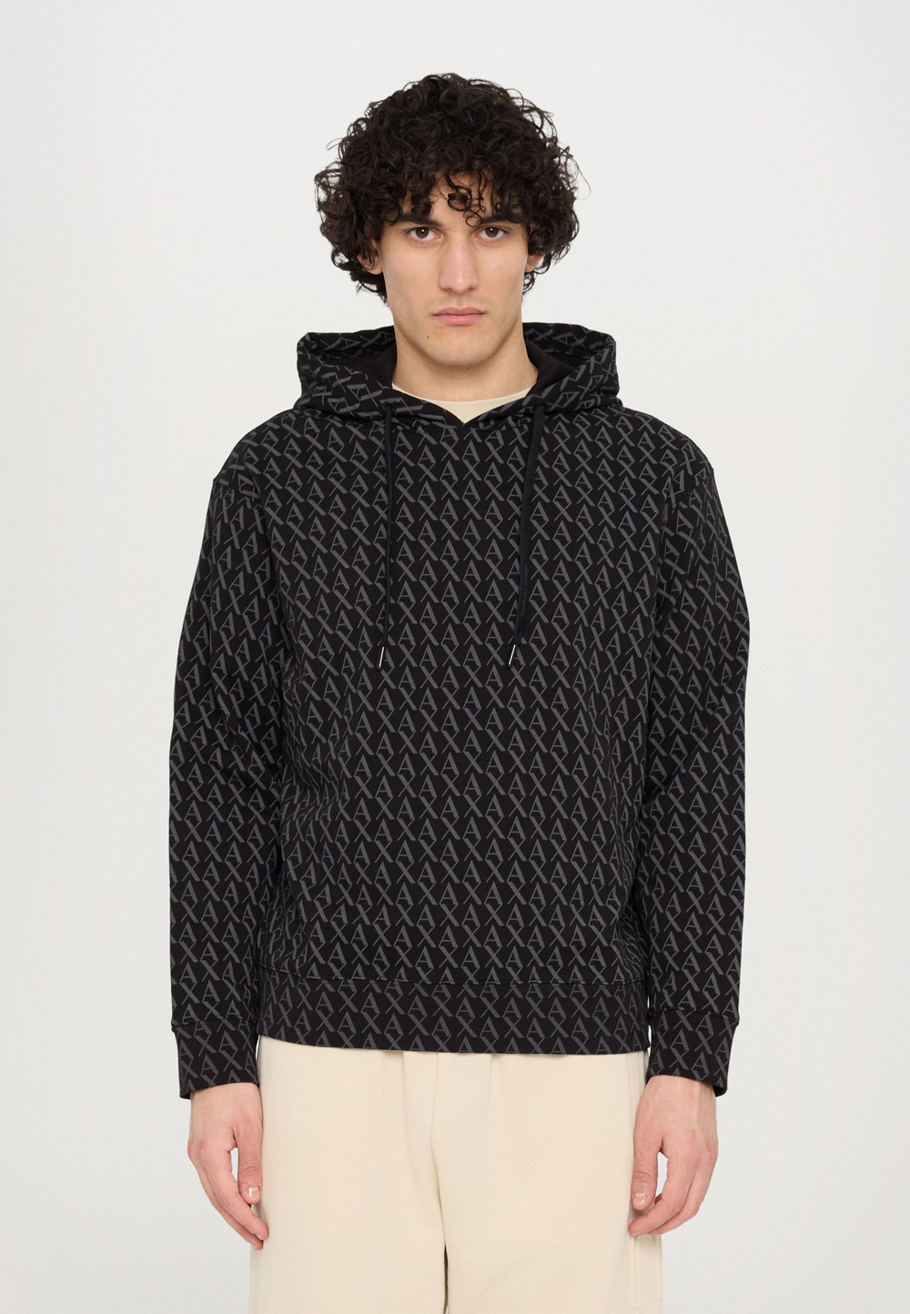 Armani Exchange Толстовка с капюшоном - Чёрный