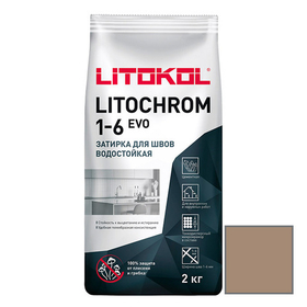 Затирка цементная Litokol Litochrom 1-6 Evo LE.235 коричневая 2 кг