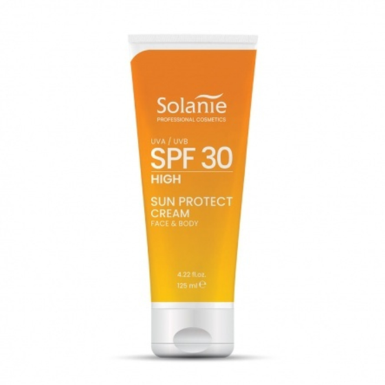 Солнцезащитный крем для лица и тела SPF30 SO FINE sun protect cream face & body, 125 мл