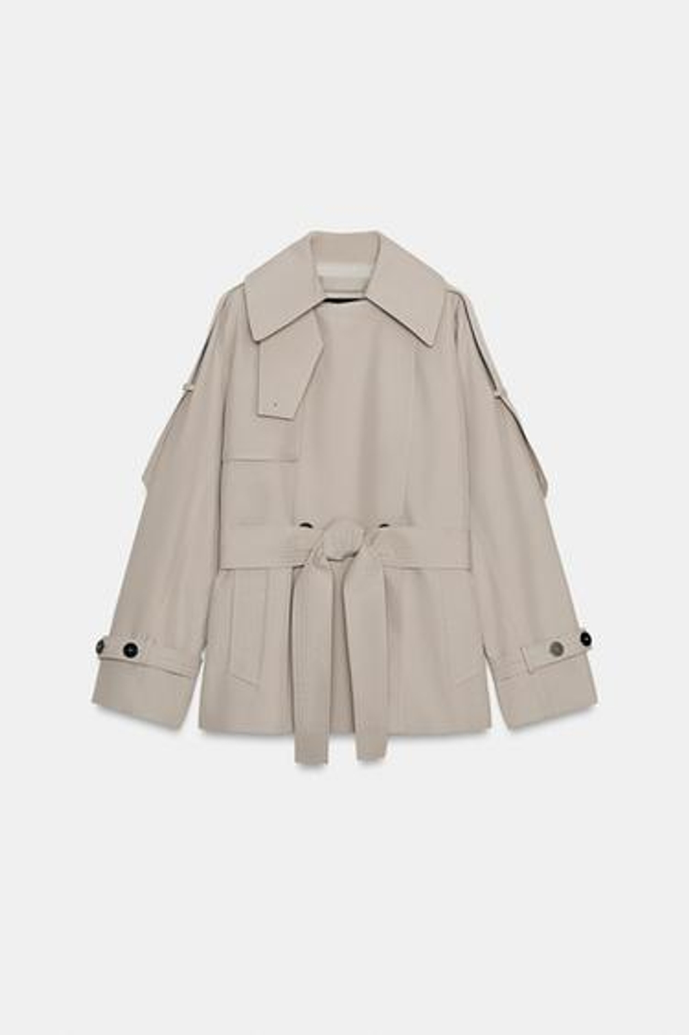 ZW COLLECTION ОVERSIZE ВОДОНЕПРОНИЦАЕМЫЙ ТРЕНЧКОТ - ZARA