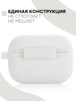Чехол КАРТОФАН для Apple AirPods Pro (арт. AIRPRO-SLIM-SILICON-01-WHITE)