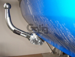 Фаркоп оцинкованный Galia S081A для Skoda Fabia хетчбек 2000-2007, 2007-2014(паспорт и сертификат в комплекте)(без электрики)