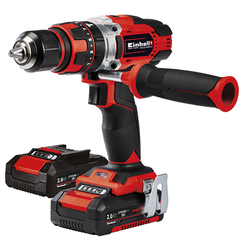Дрель-шуруповерт 18V Einhell PXC TE-CD 18/48 Li-i, ударная, 48Нм, 2хАКБ 2Ач и ЗУ