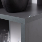 Стеллаж, 60х30х177, Фаллет, деревянный напольный, 5 полок для игрушек книг, серый антрацит, Dipriz